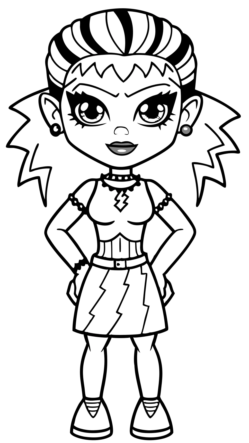 frankie monster high coloring pages